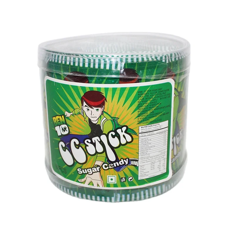 Ben 10 Candy Stick Factory Wholesale Mix Fruit Flavored CC Stick Candy