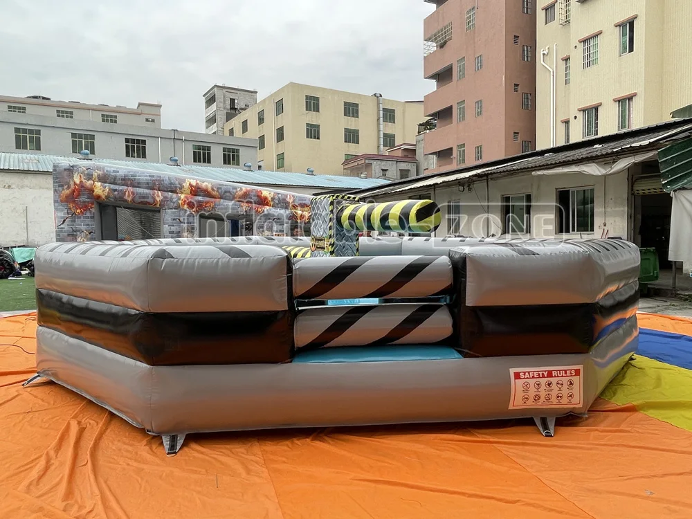 Mechanical Sweeper Game Electrically Controlled Sweeping inflatable meltdown wipe out games Team Building Activities