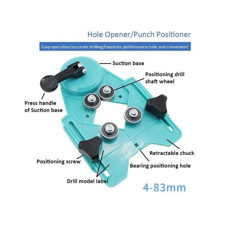 Ceramic tile opening locator Ceramic Hole Saw Openings Locator Adjustable Positioner