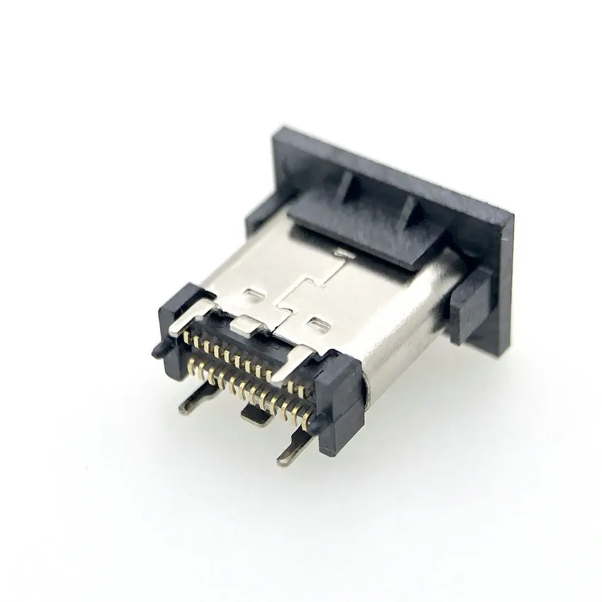 
Type-C Female Connector 24Pin Vertical Top Mount H=6.5mm Pick and Place Hat 