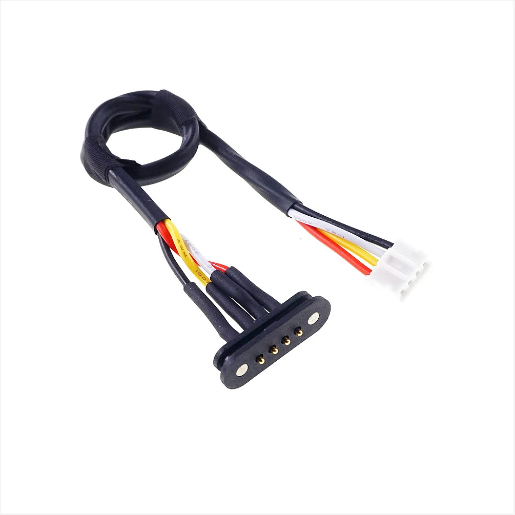 Wholesale 2.54mm Pitch Solder Wire Harness Magnetic Connectors Strong Magnetic Cable Plug Socket 4 Pin Pogo Connector