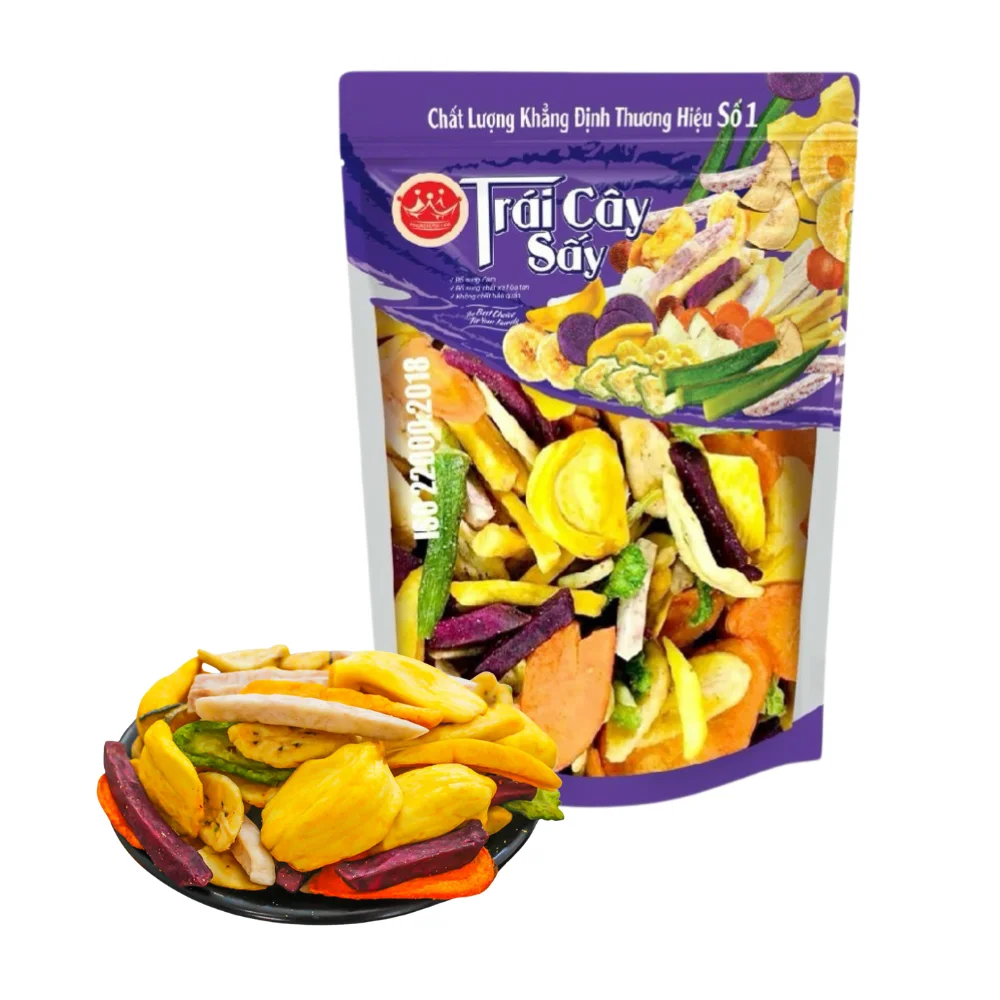 Customized Service High Quality Healthy Food 12 Kinds of Fruits & Vegetables Mixed Cripsy Snacks Top Product in Vietnam