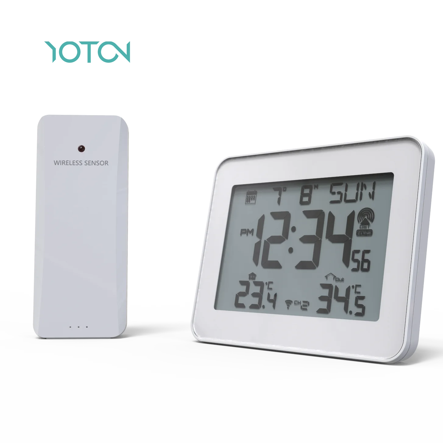 Factory Price Morden Style RCC Clock Multi Function Digital Clock RC Alarm Clock with temperature