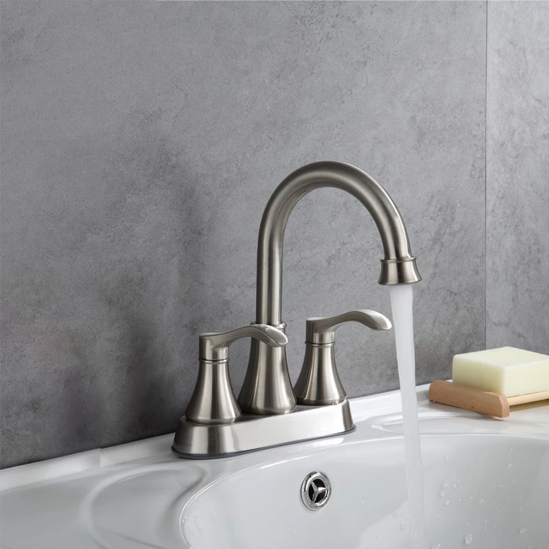 Wash Bowl Bathroom Stainless Steel Faucet  4 Inch Lavatory Faucet with Pop Up Drain basin washbasin faucet