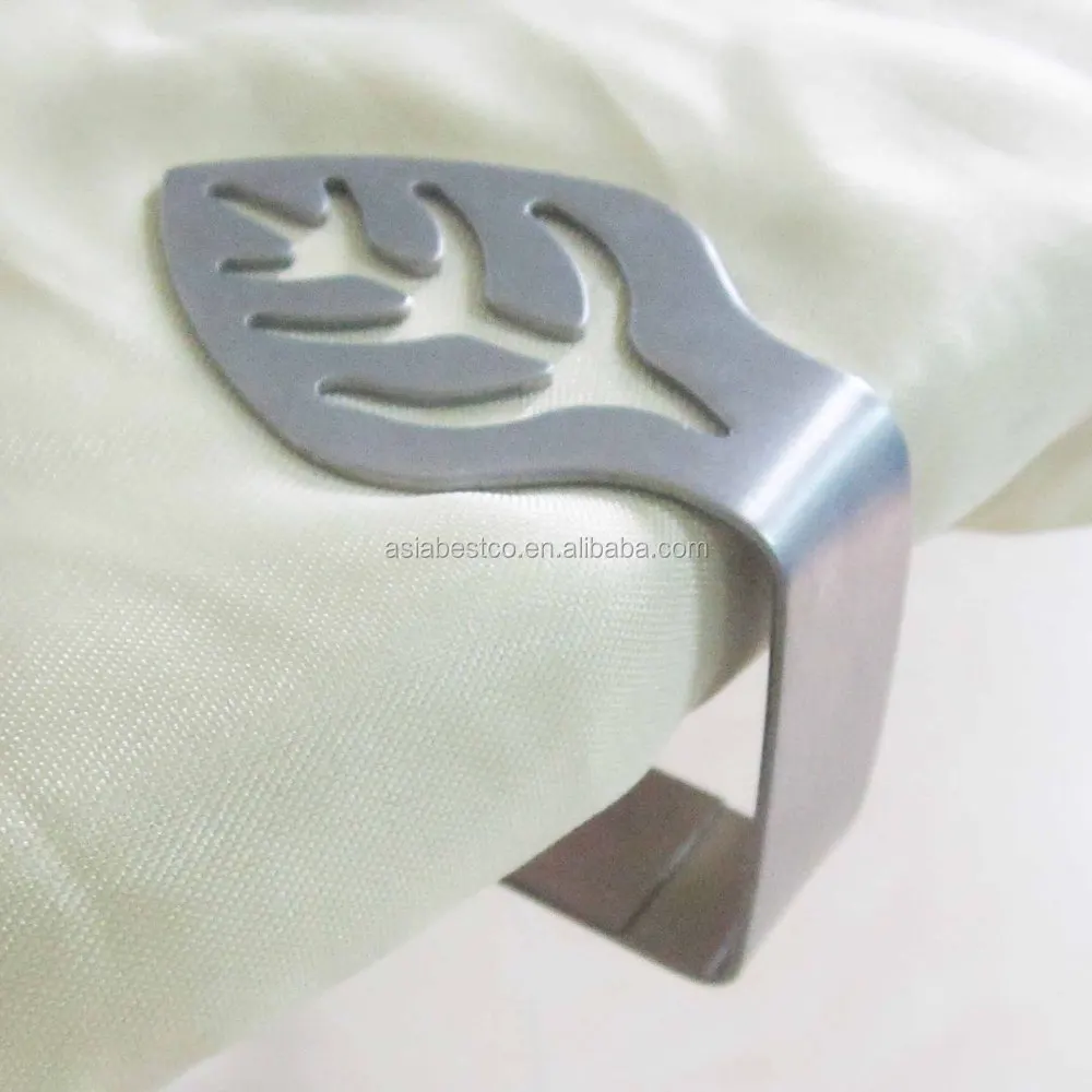OEM Design Flower Shape Stainless Steel Tablecloth Weight Clip