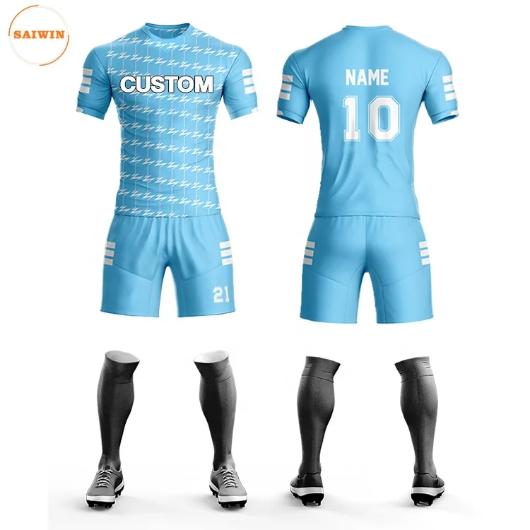 23/24 All Men Kids Soccer Jersey Uniforms Set Home Away Football Kit Shirts Custom Logo Football Soccer Jersey Wear