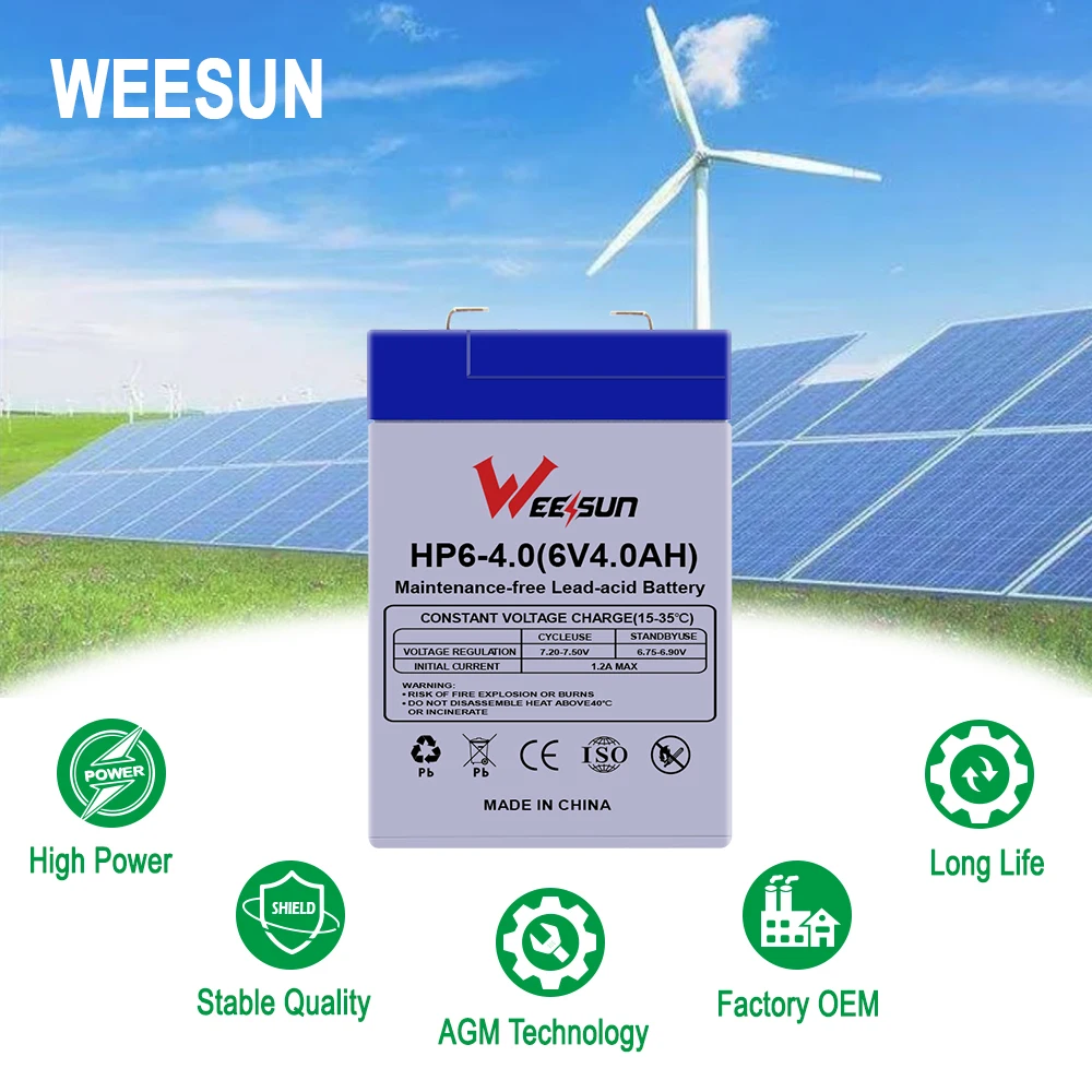 direct deal ups battery 6v 5ah High Reliability Maintenance Free 3FM4 6V4Ah AGM 6v 4ah 20hr rechargeable battery for scales