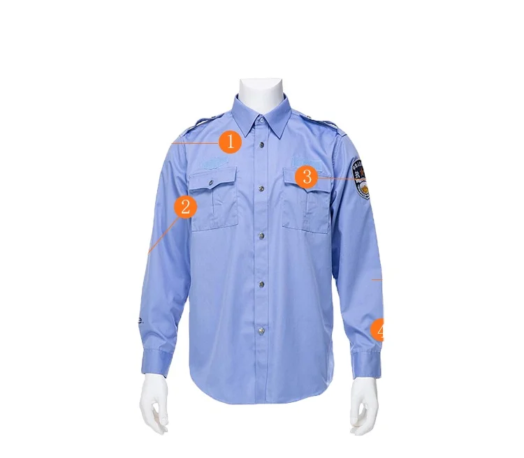 
Wholesale design long sleeve security uniform shirt men security guard dress/ uniform 