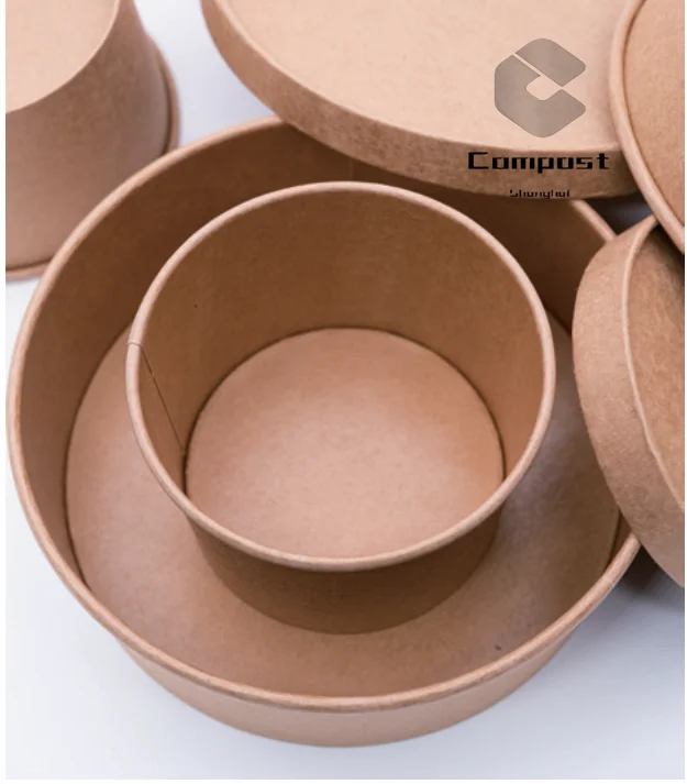 Good Performance Food Grade Disposable Paper Box Kraft Material paper Lunch Box for Food Packaging