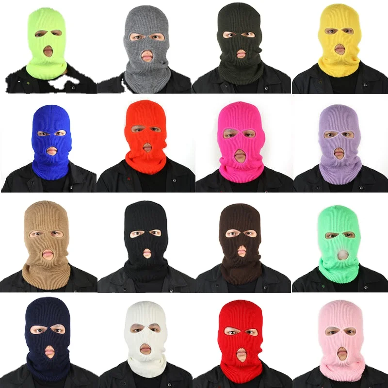 Outdoor Balaclava Sas Cs Style Winter Wind 3 Hole Mask Neck Warmer Ski Hat For Men Women Cap