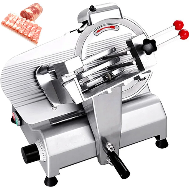 Hot 10 Inch Half Frozen Slicer Lamb Cubing Machine Semi-automatic Frozen Lamb Raw Meat Lunch Meat Slicer