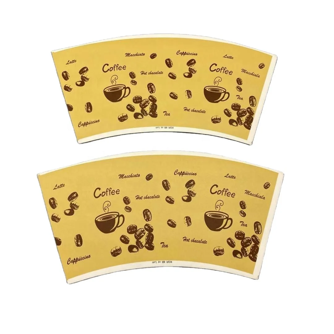 70gsm 160 gsm 4 oz craft corrugated ripple blank plain white board paper cup fan