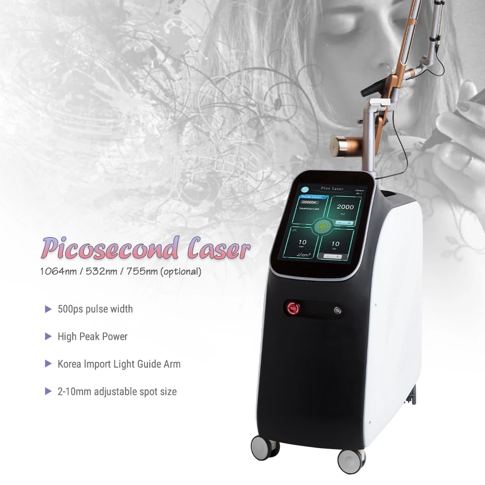 2024 Cosmetics New Model  Pico Technology Laser Korea picosecond laser 2 en 1