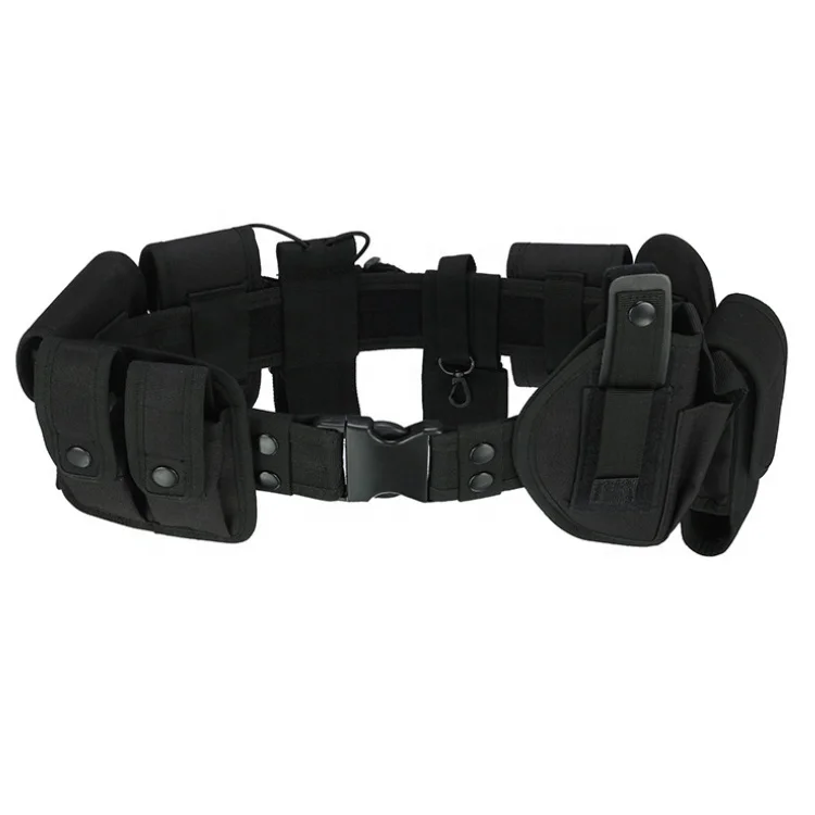 10 в 1 Мужской многофункциональный черный функциональный нейлоновый эластичный спортивный ремень для уличных тренировок тактический ремень безопасности