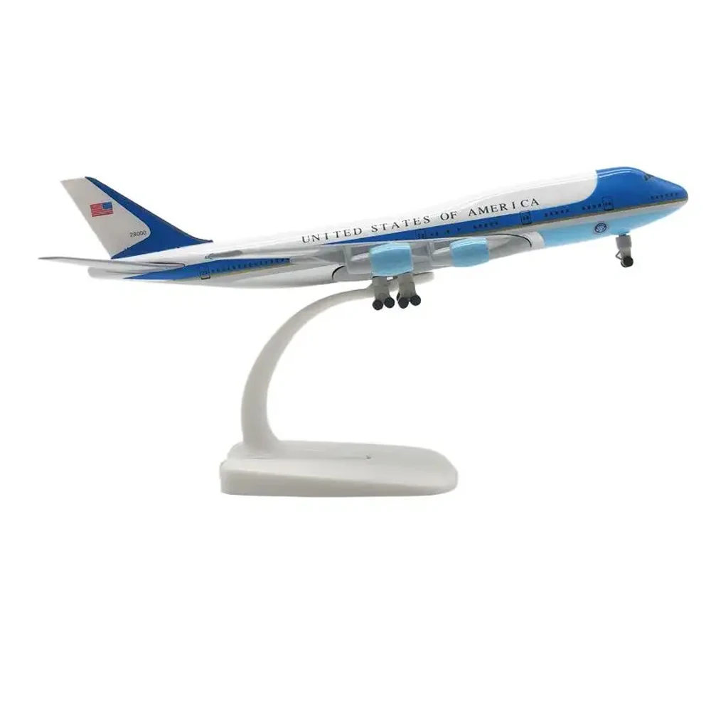 20cm 1:200 Metal United States Of America Airline Air Force One B747 Alloy Aviation Aircraft Models with Landing Gear