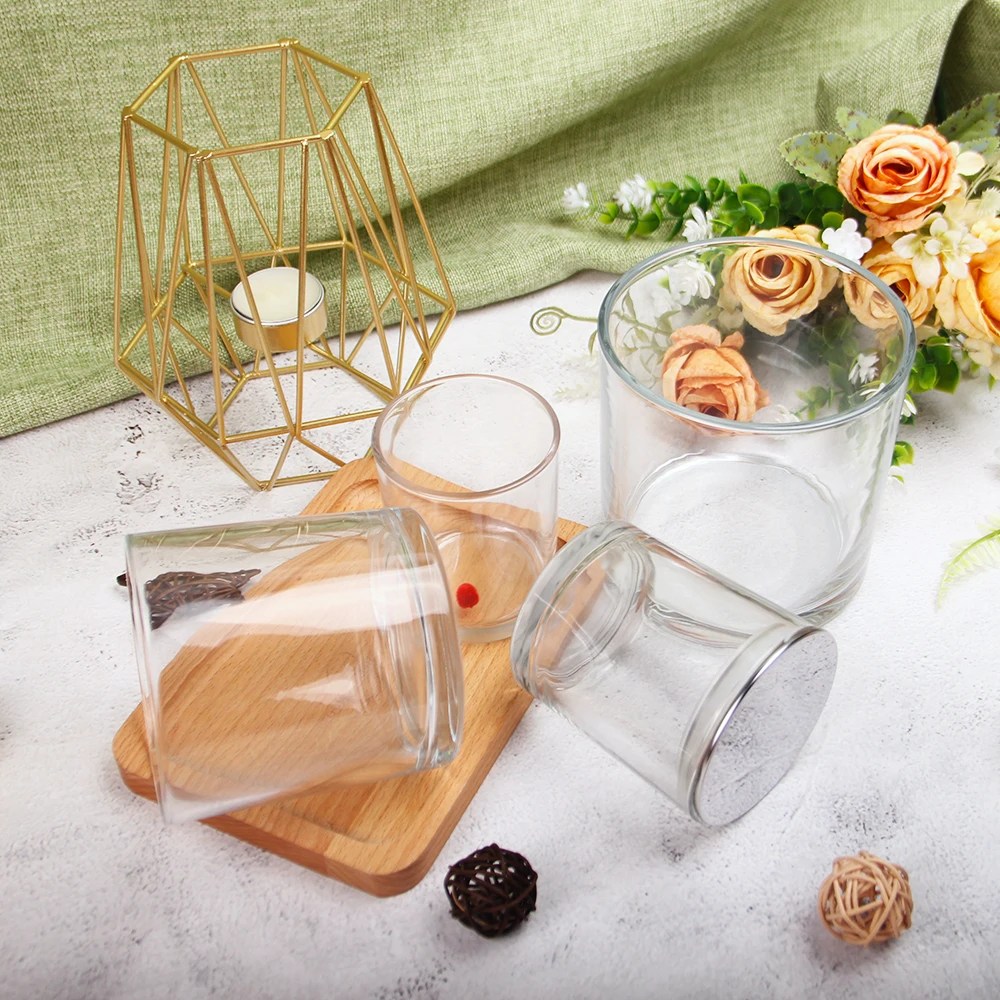 Jars For Candle / Luxury Candle Jar With Lid / Extra Large Candle Jar Wholesale Unique Candle Jar Glass Candle Jar With Lid