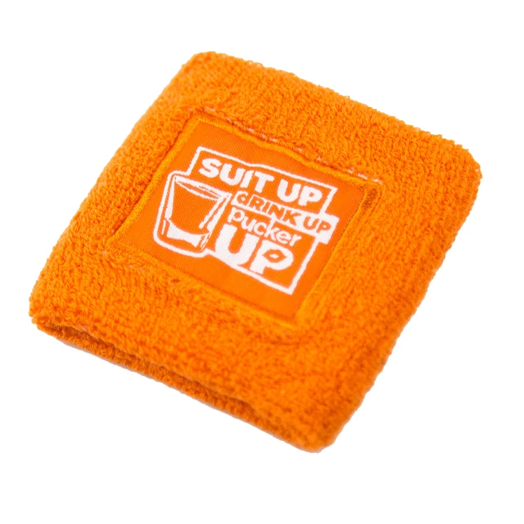 Рекламные подарки, пользовательский спортивный хлопковый Теннисный браслет, поглощающий пот браслет с логотипом