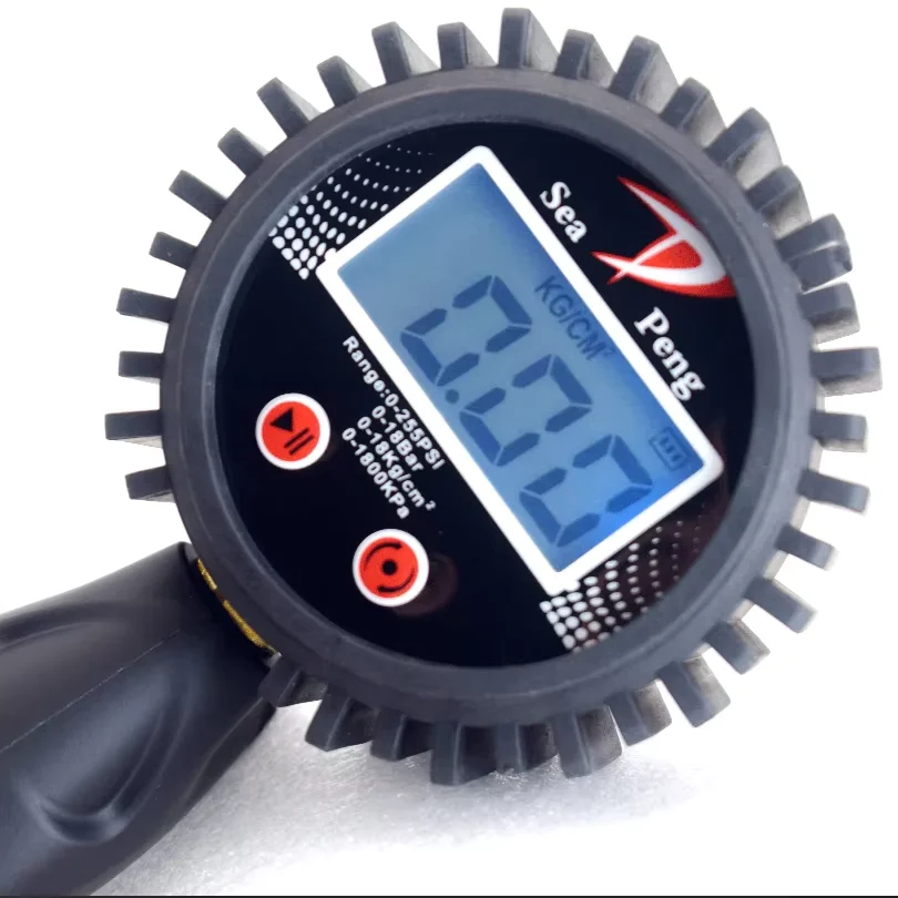 Спроектированный для точности: Высокоточный манометр Точный Цифровой дисплей профессионального мониторинга давления в шинах