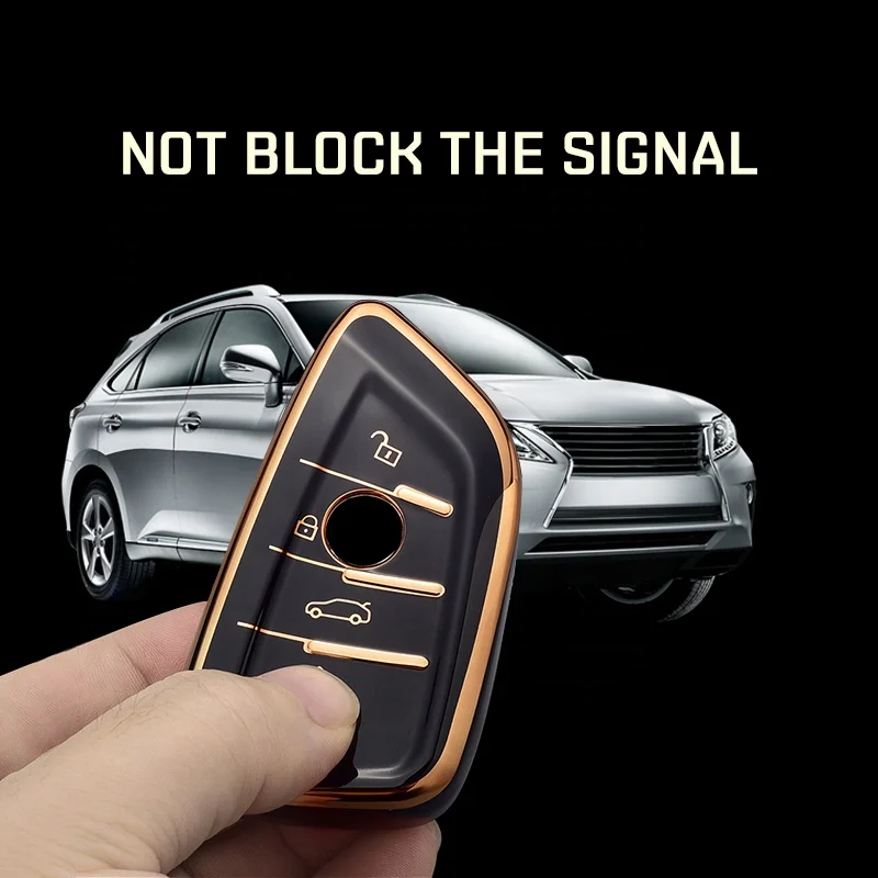Best selling soft TPU Car Key Case For BMW X1 X3 X5 X6 X7 1 3 5 6 7 Series G20 G30 G11 F15 F16 G01 G02 F48 Keyless