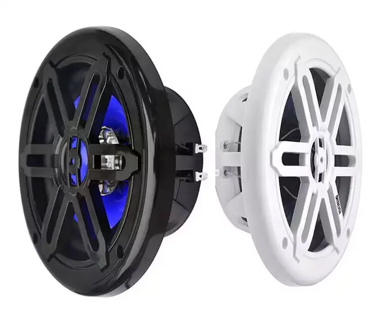 6.5 Inch 2 Way 120 Watt Waterproof Coaxial Speaker With Led Ceiling Music Systems Loudspeaker Marine Boat Car Audio System