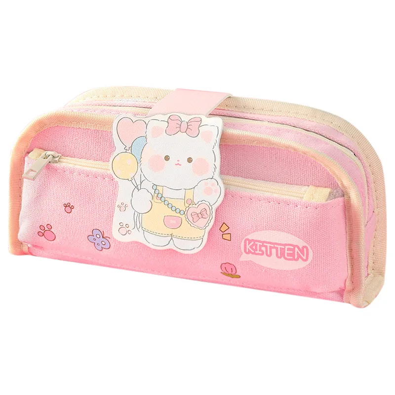 Storage Bag Blue Simple And Durable Careful Workmanship Rugged And Practical Simulation Design Coin Bag Pencil Case Orange Beige