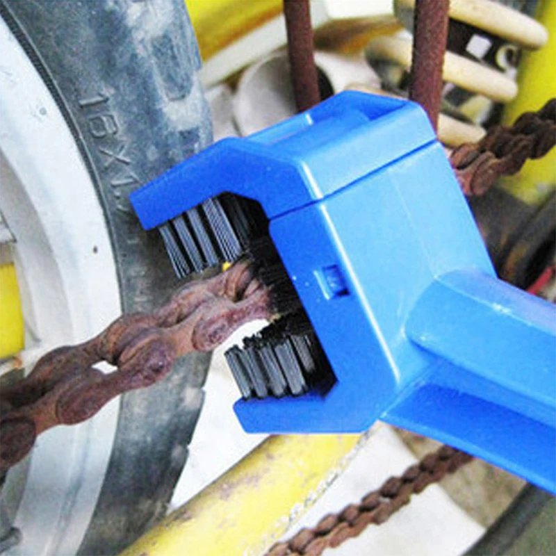 BUCKLOS Bike Chain Cleaner Cleaning Tool Kit Chain Outdoor Scrubber Tool Motorcycle Chain Cleaner