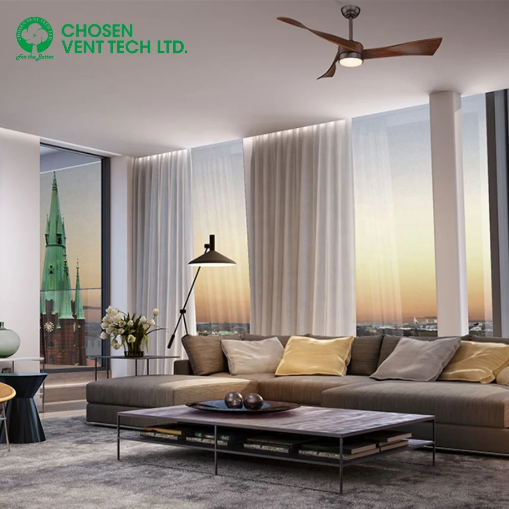 52/60 Inch BLDC DC Motor Intelligent Remote Control Ceiling Fan With Light Best Outdoor Patio Ceiling Fan