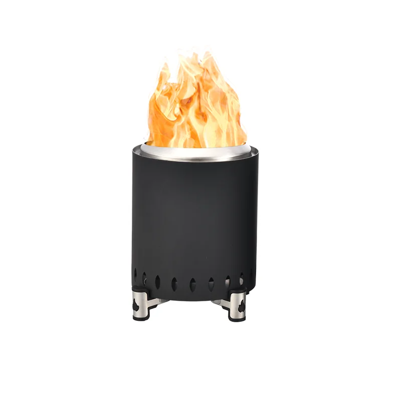 Tabletop Fire Pit Portable 304 Stainless Steel Wood Burning Camping Stove Outdoor Wood Smokeless Fire Pit