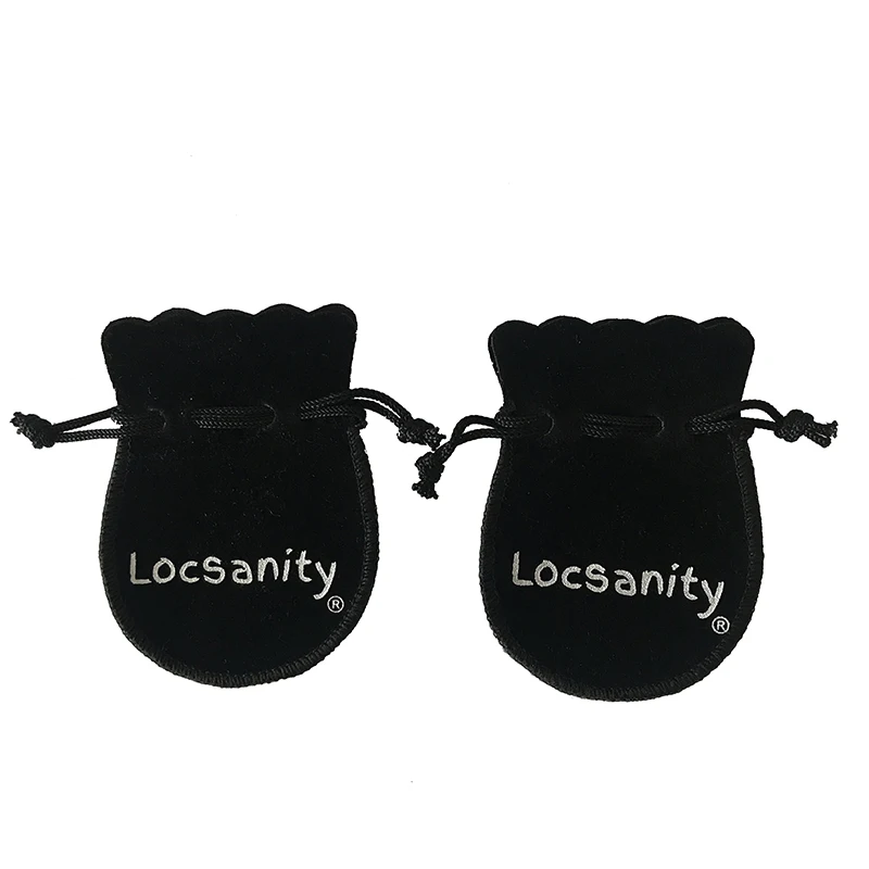 
Custom Logo 7x9cm Black Calabash Ring Pouches Velvet Drawstring Jewelry Bag 