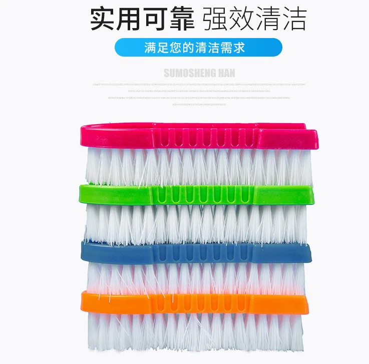 HQ8105 home cleaning plastic color clothes brush comfort grip & flexible stiff bristles