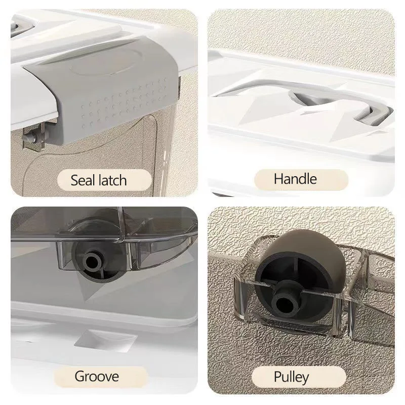 plastic food storage container transparent household cstorage box