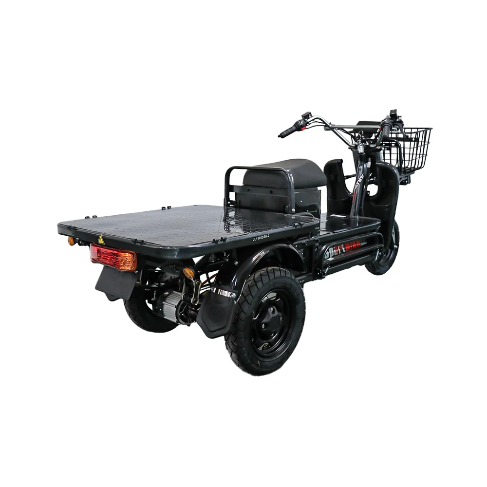 Wholesale 14 Inch Electric Cargo Tricycle Motorcycle 600W 48V E-Bike 3 Wheels Electric Bike