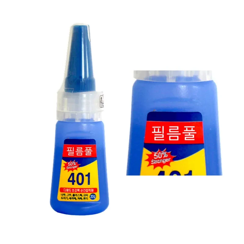 super strong nail glue Multifunction 401 Instant Super Glue 20g Super Strong Nail Glue Beauty Products