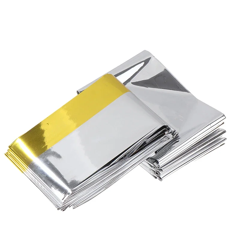 Emergency Blanket Outdoor Survival First Aid Rescue Windproof Waterproof Foil Thermal Camp Hiking Keep Warm Blanket