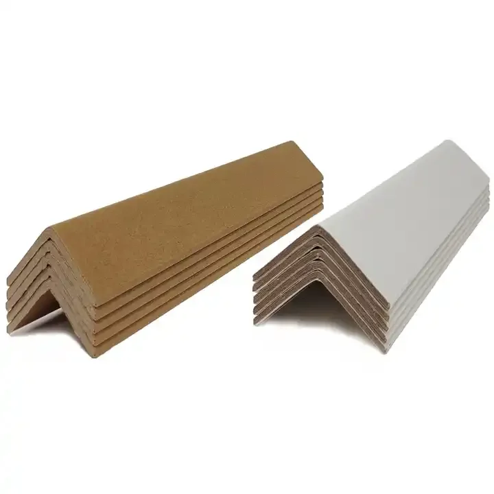 Table Edge Cardboard Corner Protectors For Carton Plate and Buckle Paper Corner Protection