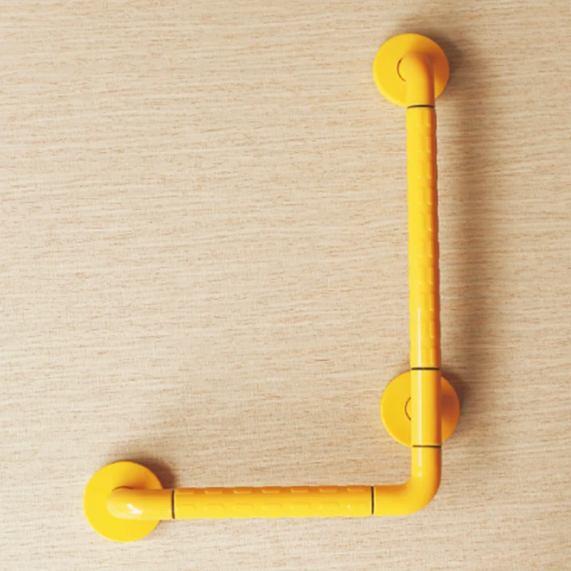 Brass Bathroom Hospital Toilet Safety Disabled Handrail L Shape Stainless Steel Grab Bars