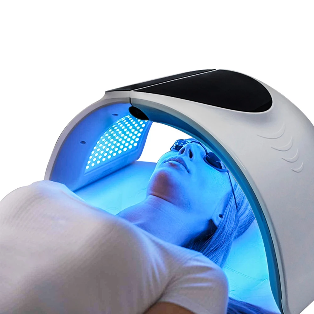 7 Colors Acne Treatment PDT Facial Screen Led Ultrasound Light Infrared Therapy Lamp