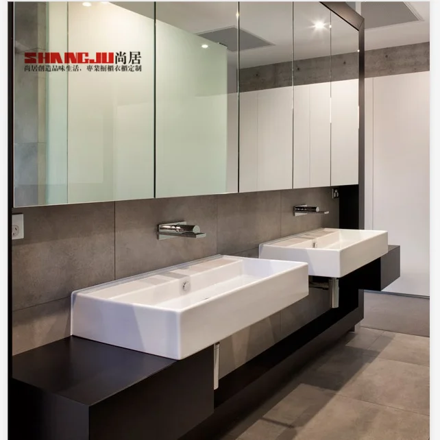 l shaped 12 inch deep pvc bathroom vanity cabinet