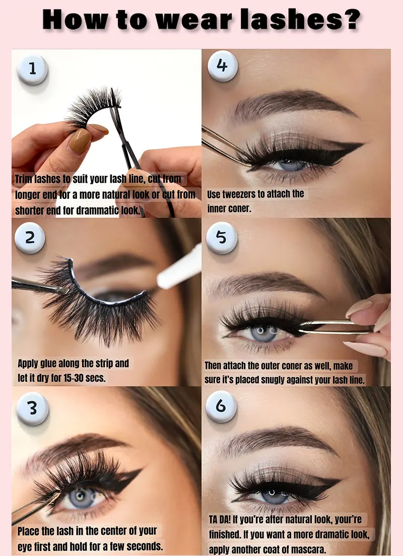 New Style Color Strip Lashes And Unique Custom Packaging Box Products China False Eyelashes Colorful