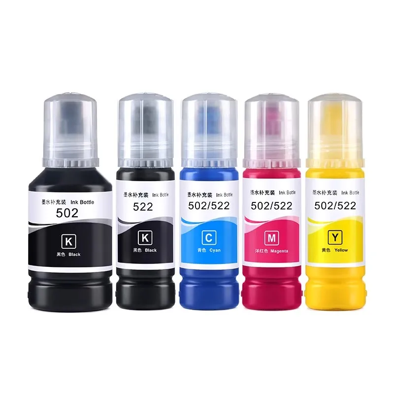 Japan original ink 001 002 003 004 101 102 103 104 114 504 544 502 522 refilled ink  L3118 L3119 L3151 L3153  L3110 L3150 series