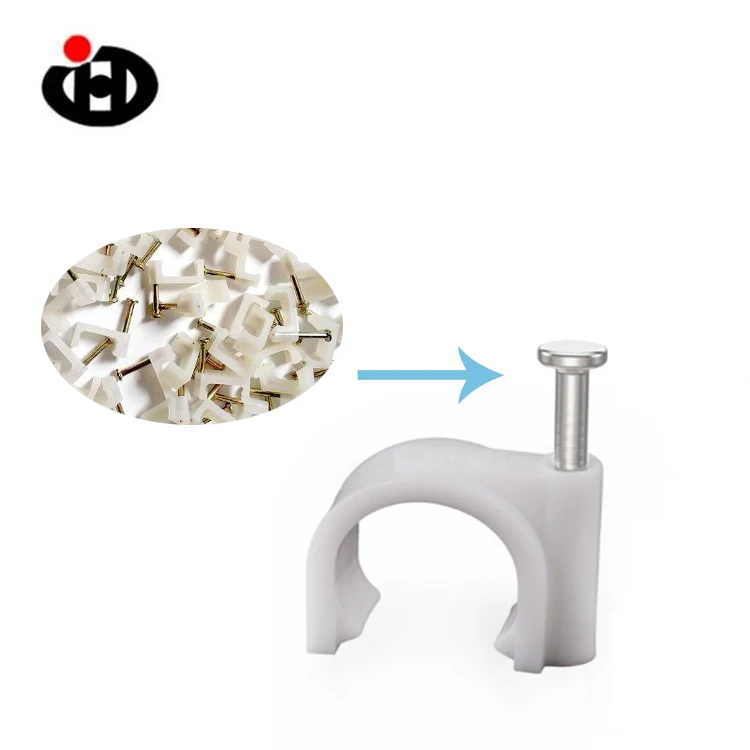 Can be customized various sizes of metal cable clip steel nail line card