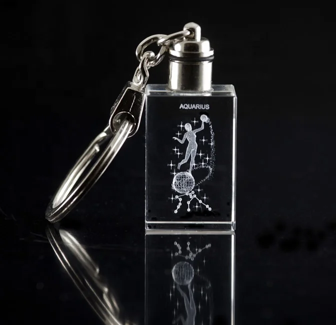 MH-YS002 хрустальный шар лазерный светодиодный Quare с украшением в виде кристаллов брелок для сувенира подарок украшения