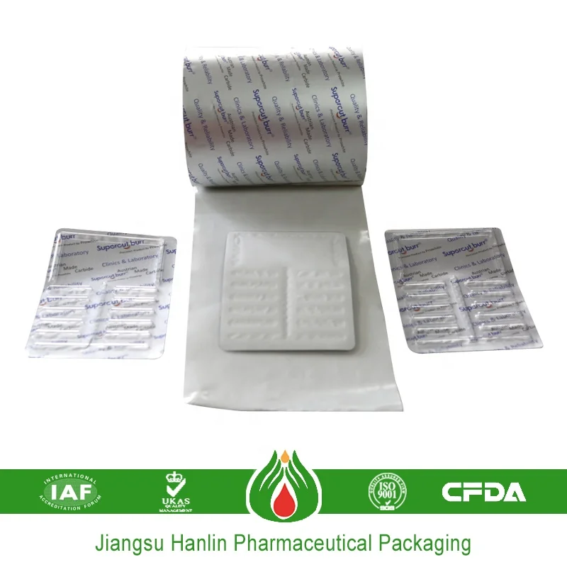 colored pharma new type paper PTP aluminum foil