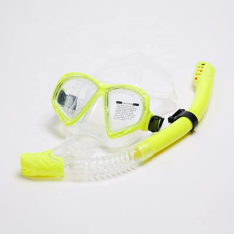 Anti fog silicone diving equipment tempered glass full face diving mask scuba diving mask and tube set with camera stand