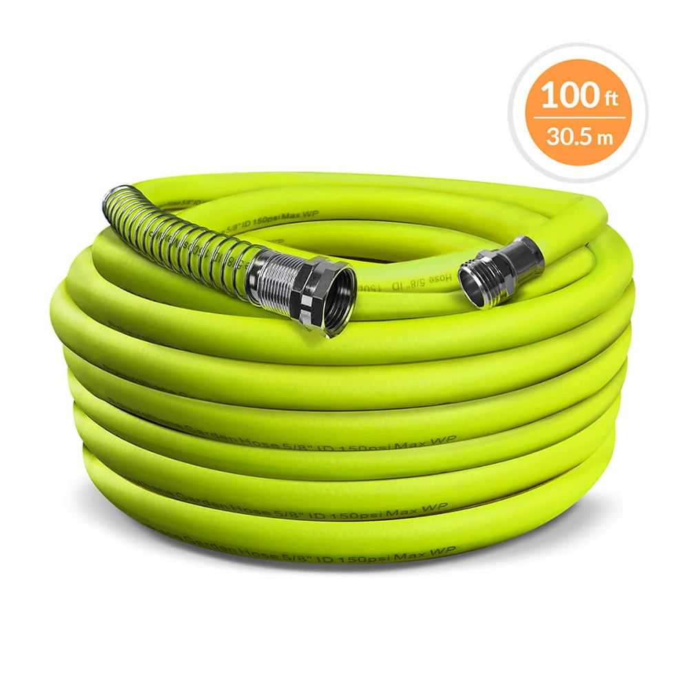 lightweight Hybrid PU Garden Water Hose 5/8inch x 50FT 100FT
