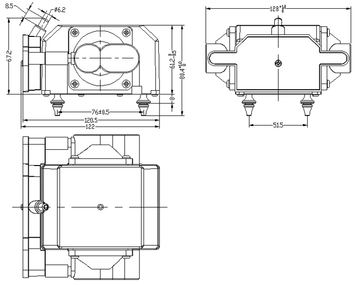AMBOHR AP-MP50 DC12v AC110v air pump for aquarium air pump