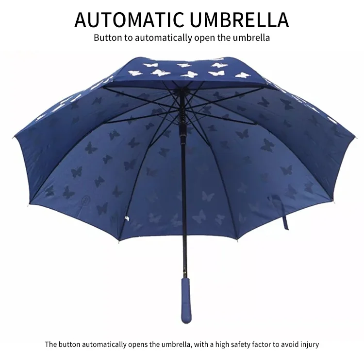 OVIDA Regular Paraguas Hot Sell Promotional Color Changing logo Change Color When Wet Stick Magic Umbrellas Umbrella Sombrilla