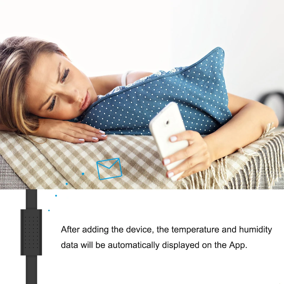 
Broadlink HTS2 Temp Humidity Sensor Work With RM4 mini RM4 Pro Smart Home Automation 