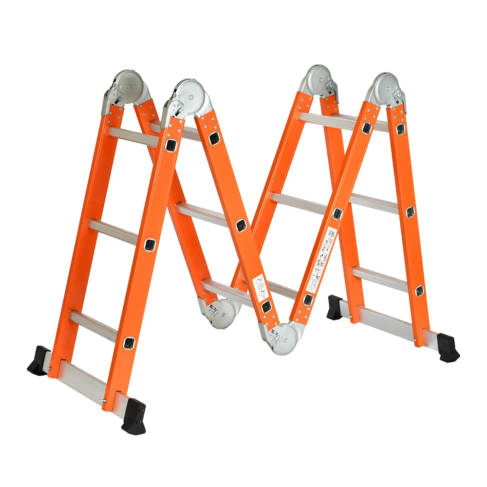 Manufacture Household Ladder Multi Purpose Ladder Fiberglass Ladder for Roof Garden Outdoor Indoor