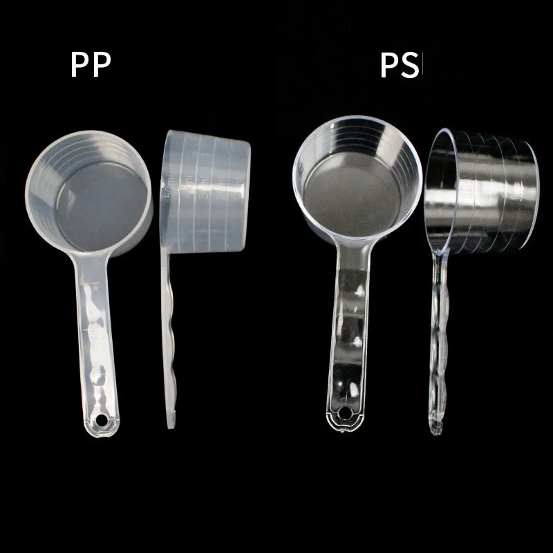 High Quality Food Grade 25g 50ml Plastic Measuring Spoon With Scale For Coffee Beans Milk Tea Powder